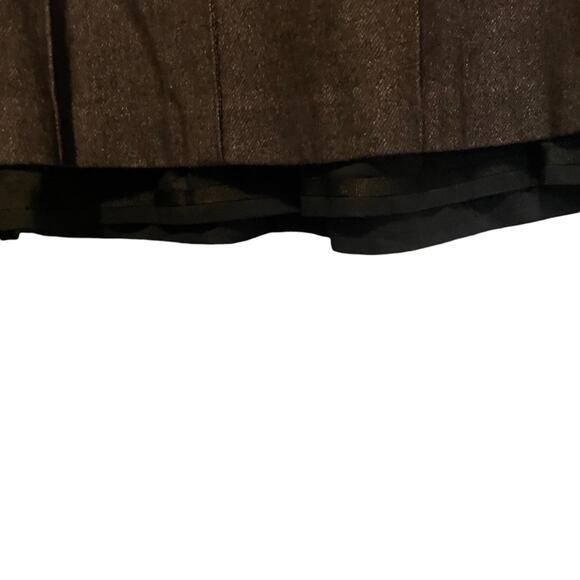 NWT Ann Taylor LOFT Grey Virgin Wool Pleated A-line Skirt w Cotton Lining Size 4 - Picture 11 of 11